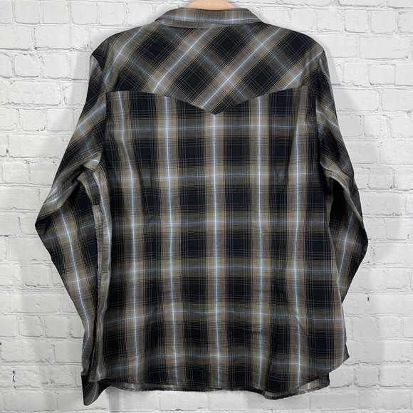 Bit & Bridle Blouse Women 1X Pearl Snaps Button Up Rodeo Western Cowgirl - Picture 12 of 16